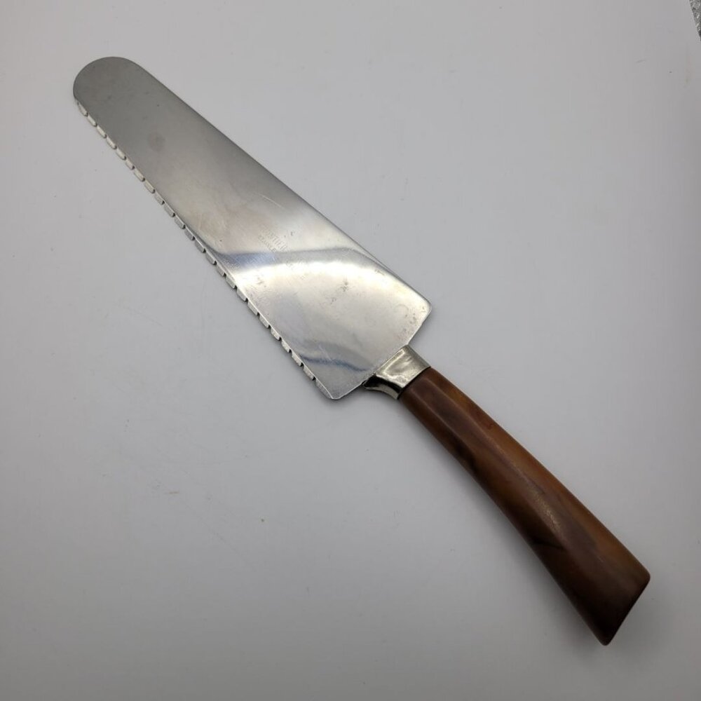 Frontier Forge Stainless Steel‎ Serrated Knife Serving Cake Pie Dessert Vintage